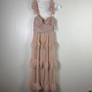 NWT Windsor Formal‎ Chiffon Ruffle Dress